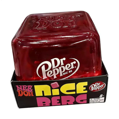 NeeDoh Dr Pepper Nice Cube 2026 Limited Edition – Super Soft Squishy Fidget Toy, Stress Relief Sensory Cube